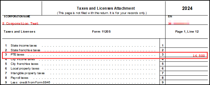 Image of Wks Tax/Lic in View/Print mode